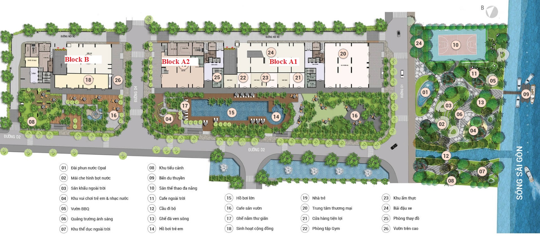 mặt bằng Opal Riverside Mặt bằng Opal Riverside