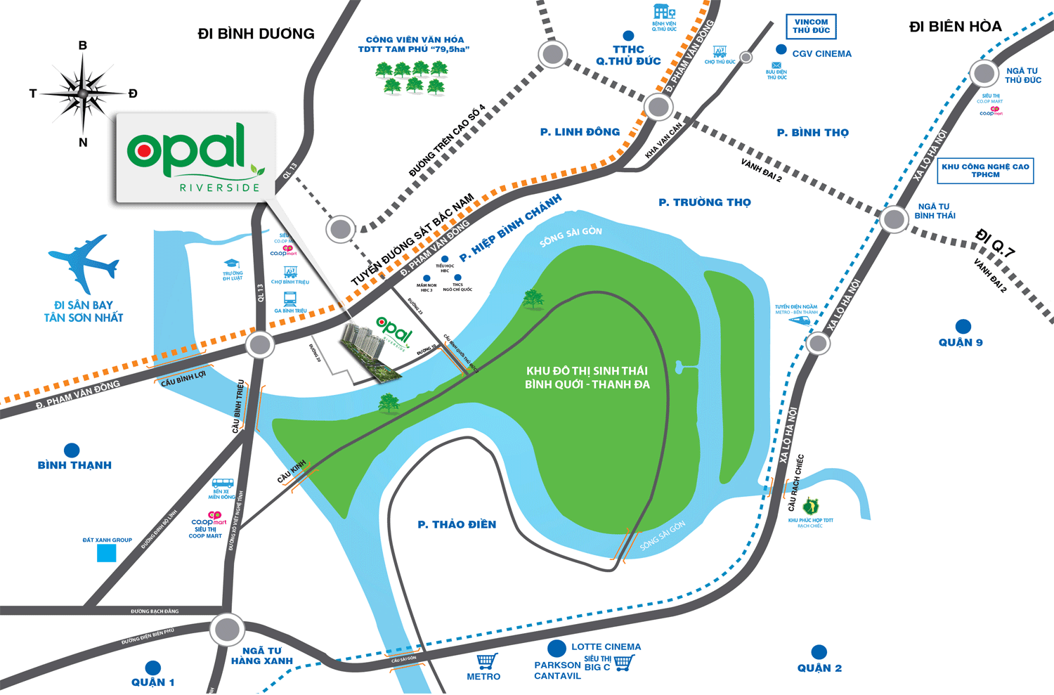 vị trí Opal Riverside Vị trí dự án Opal Riverside