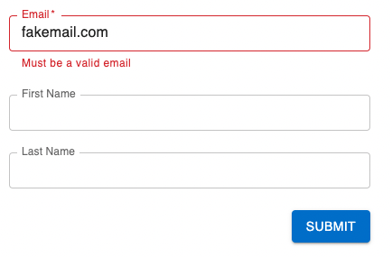 Form output example