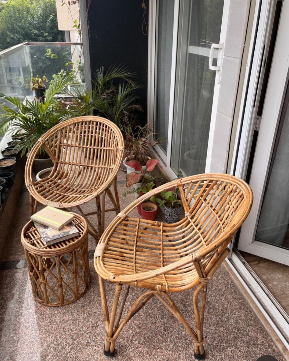 Luxury Balcony Cane Chair