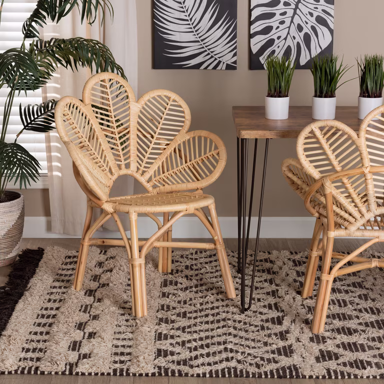 Royal Flower Cane Chair