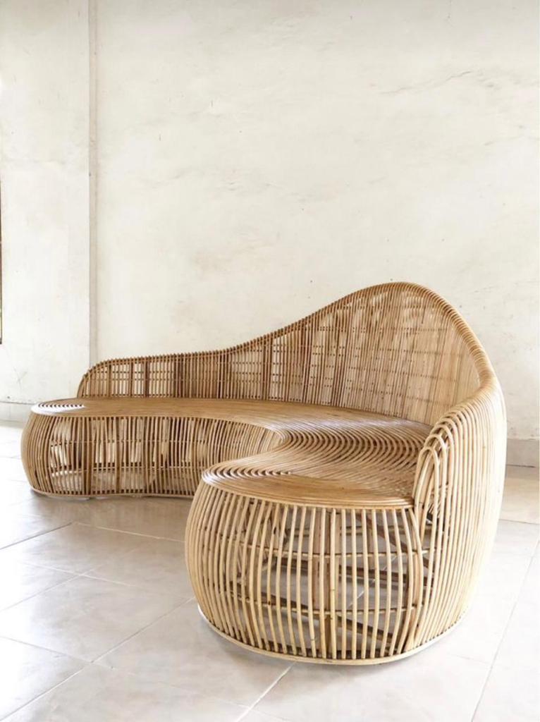 Signature Organic Curve Cane Sofa