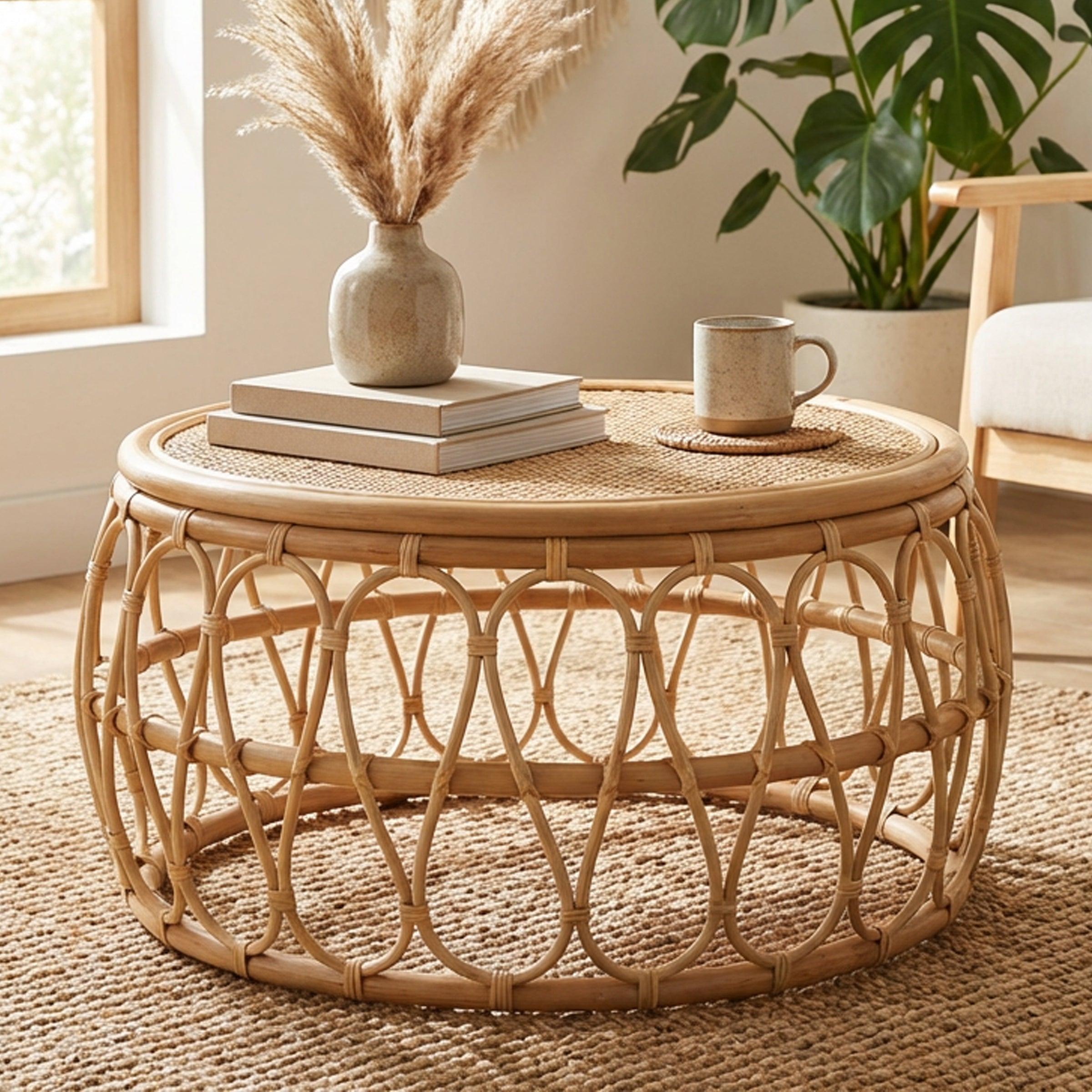 Royal Cane Center Table