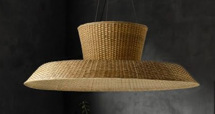 Grand Designer Cane Hat Lamp