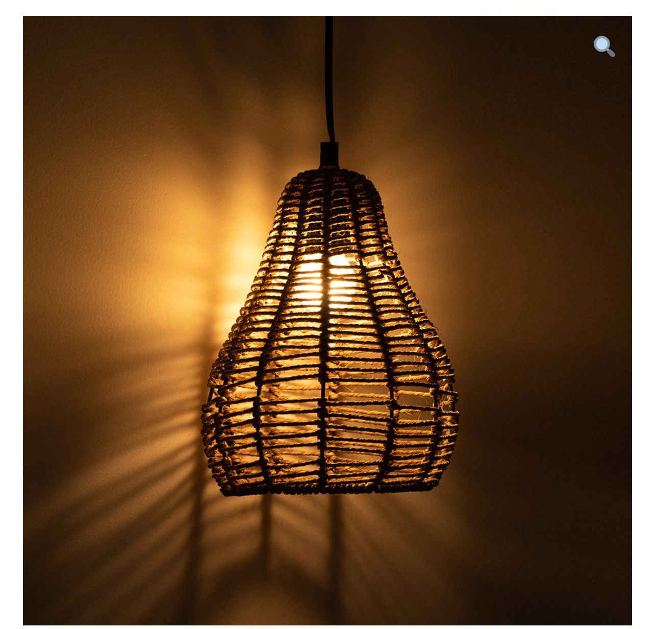 Woven Hive Cane Lamp Set