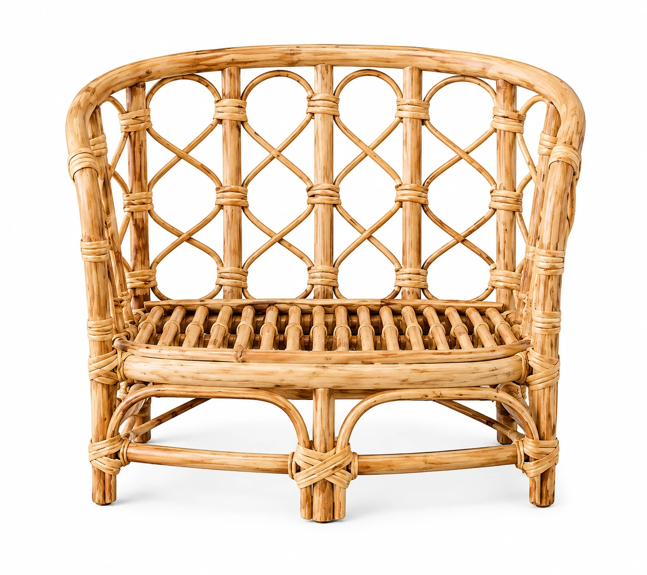 Vintage Cane Baby Sofa Prop