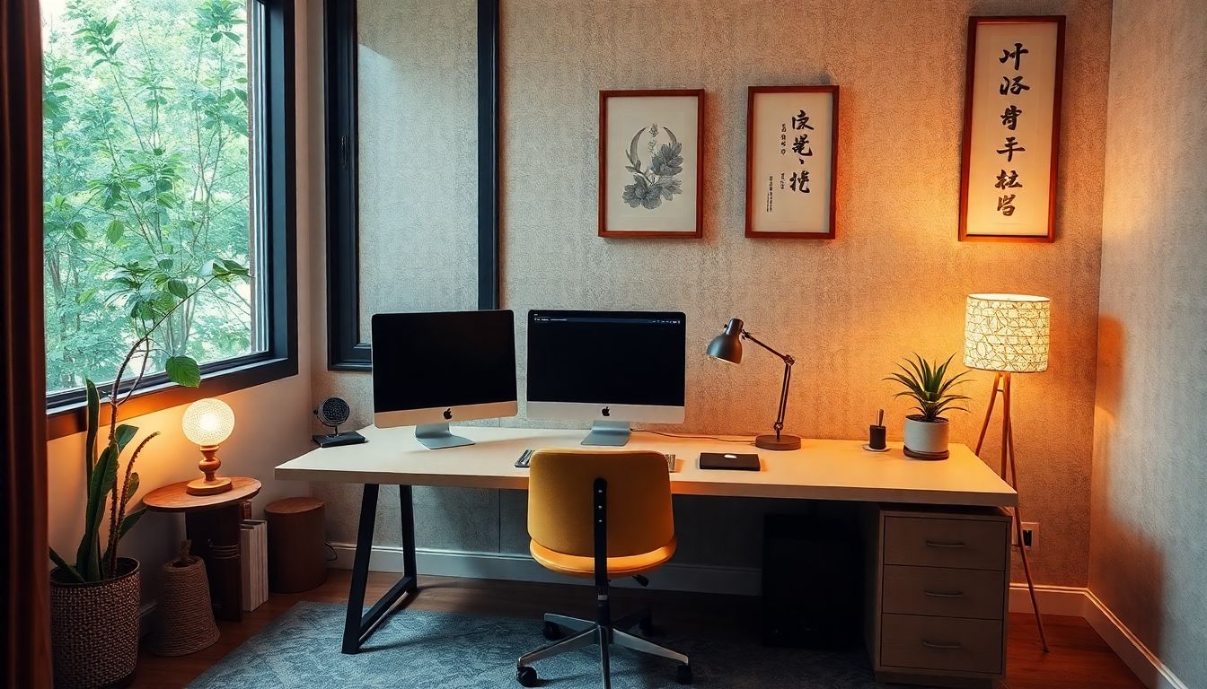 Nghệ thuật bài trí bàn làm việc theo phong thủy