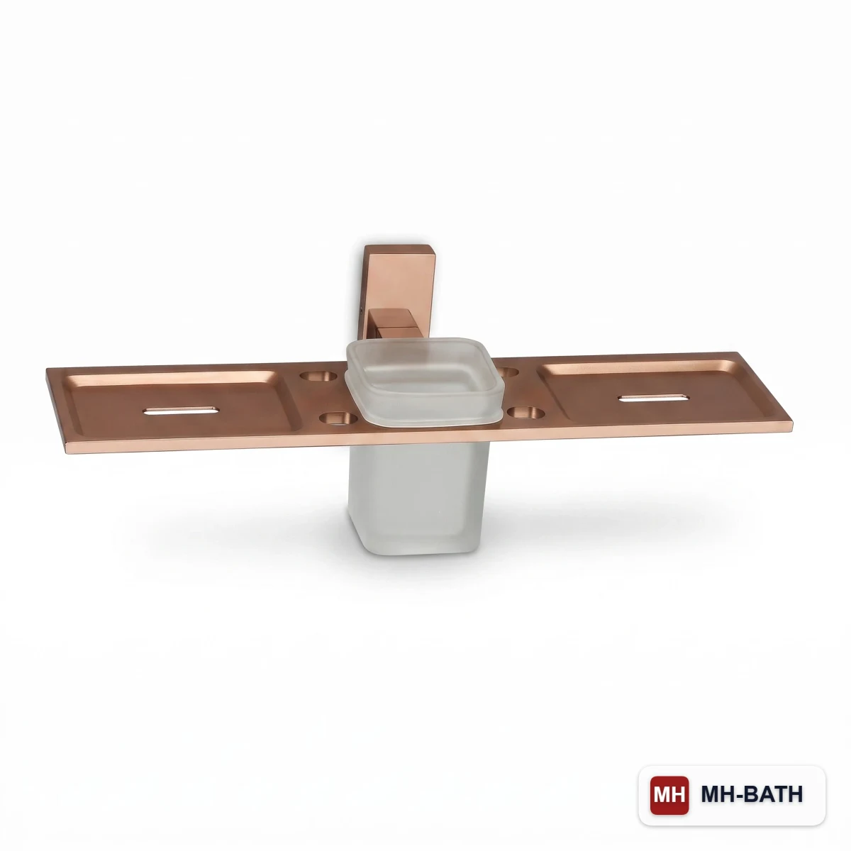 Double Soap Dish With Tumbler Holder