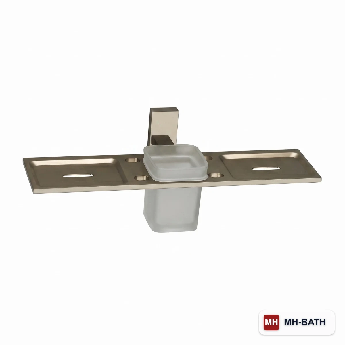 Double Soap Dish With Tumbler Holder 