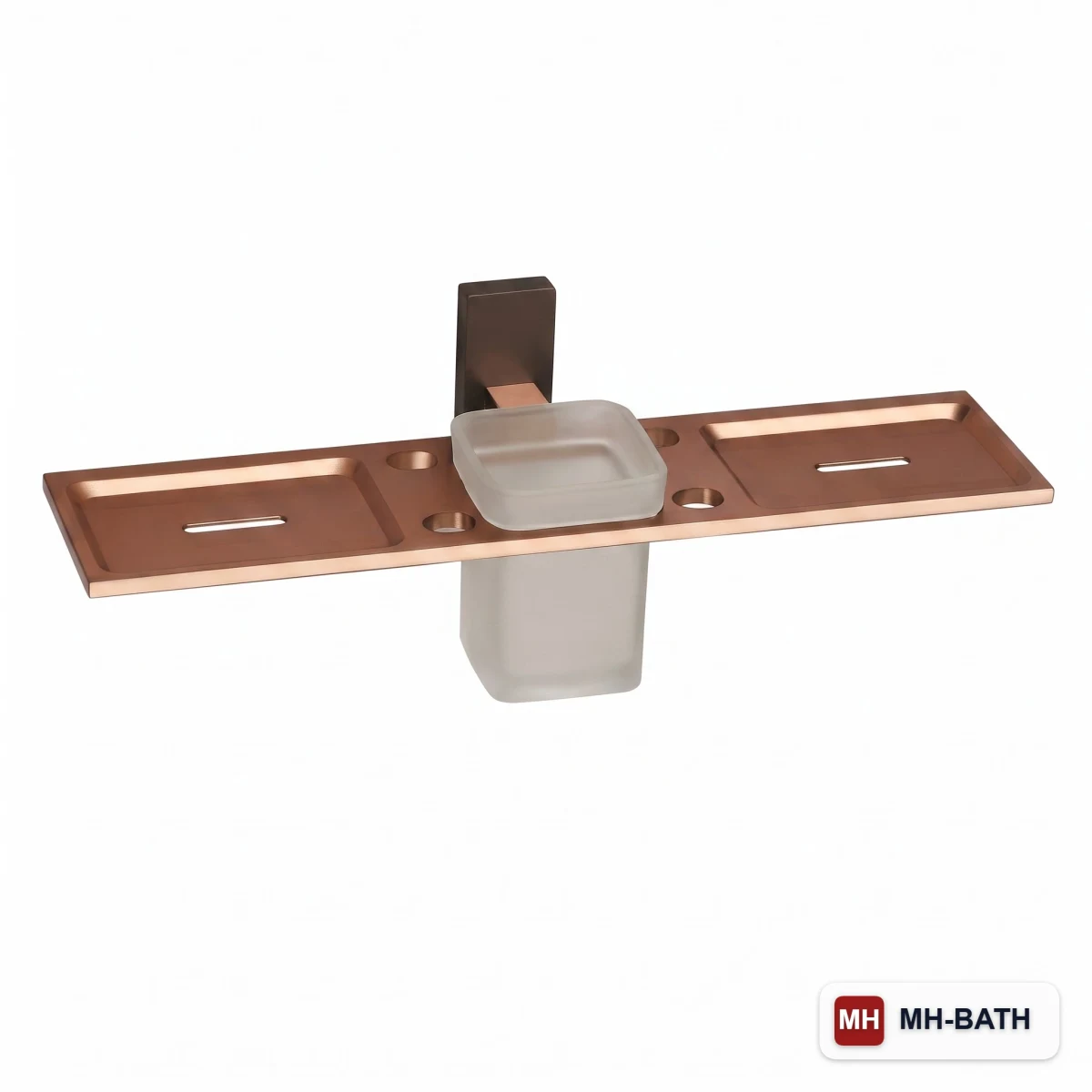Double Soap Dish With Tumbler Holder