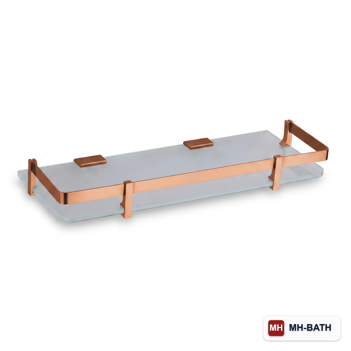 Glass Shelf - Rose Gold 