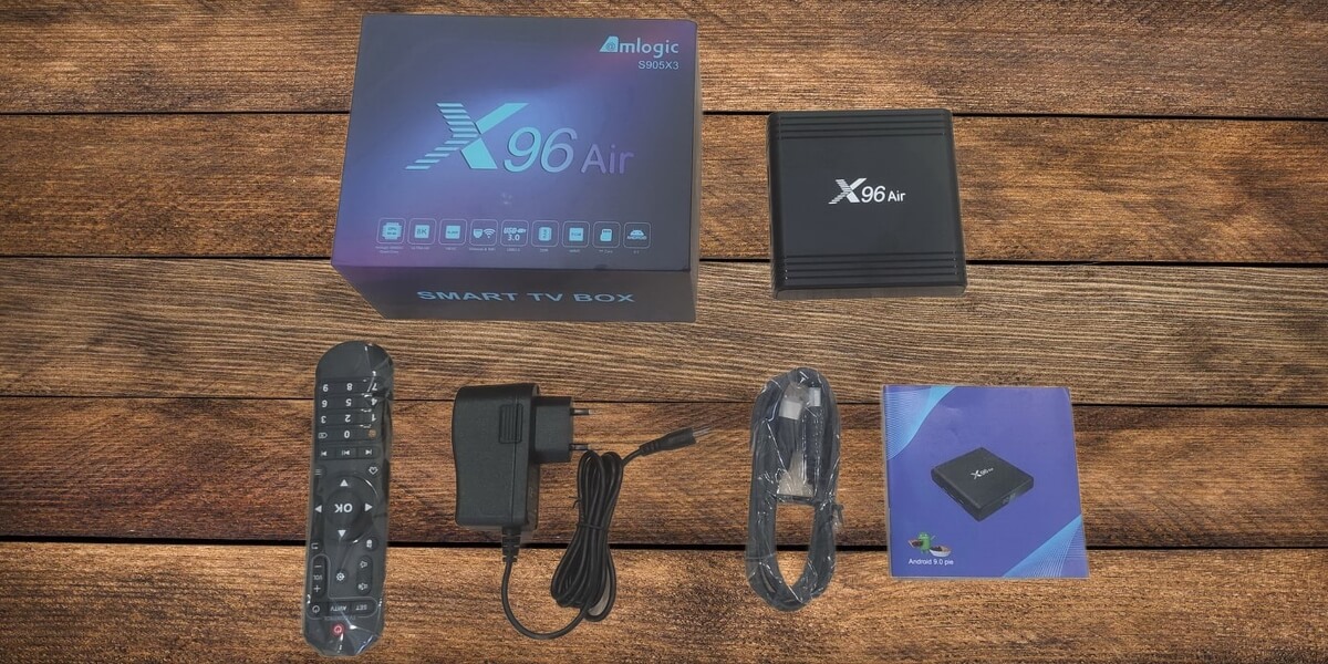 فتح علبة جهاز X96 Air تي في بوكس