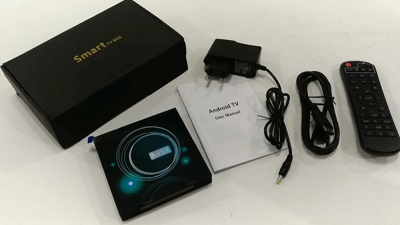 فتح علبة جهاز A95X F3 Slim تي في بوكس