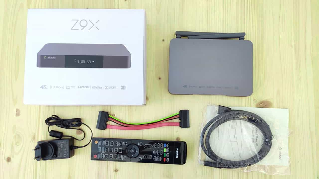 فتح علبة جهاز ZIDOO Z9X تي في بوكس