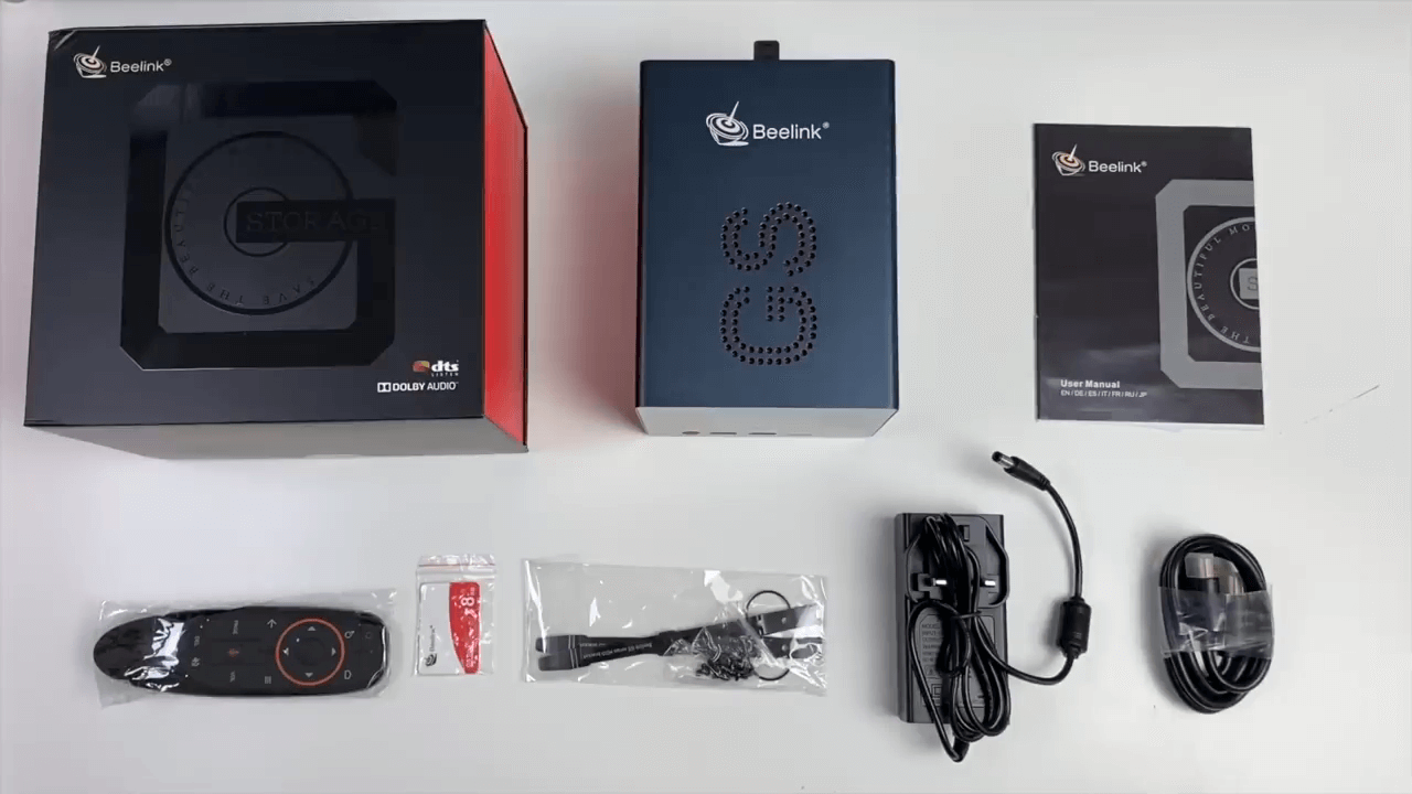 فتح علبة جهاز Beelink GS-King X تي في بوكس