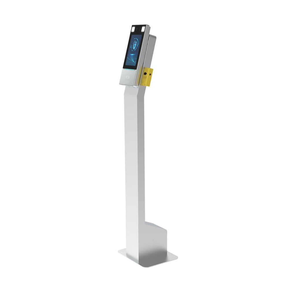 Uniview Face Recognition and Wrist Temperature Terminal with Floor Stand