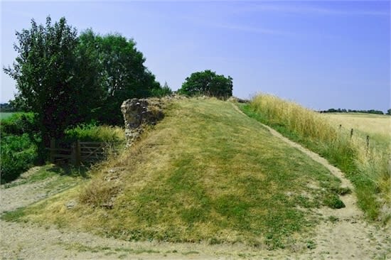 part of the path along the top of the wall