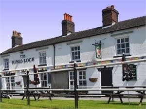 A picturesque lock with beer garden.