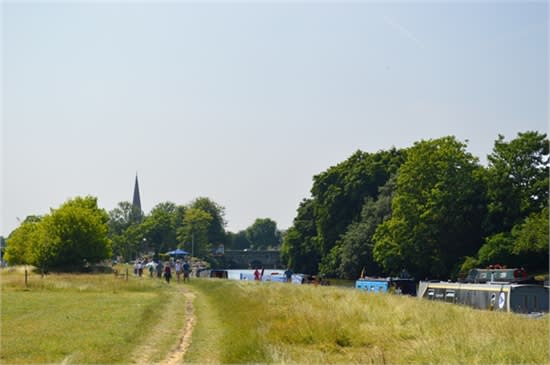 path from Abingdon to the lock