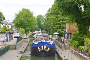 One of the busiest locks on the River Thames.