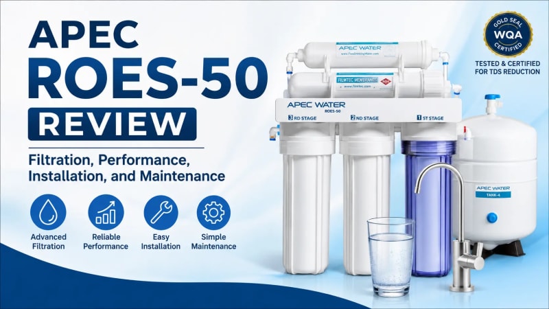 APEC ROES-50 Review: Filtration, Performance, Installation, and Maintenance