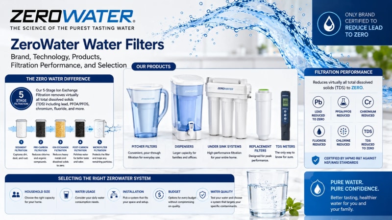 ZeroWater Water Filters: How the 5 Stage System Works and What It Removes