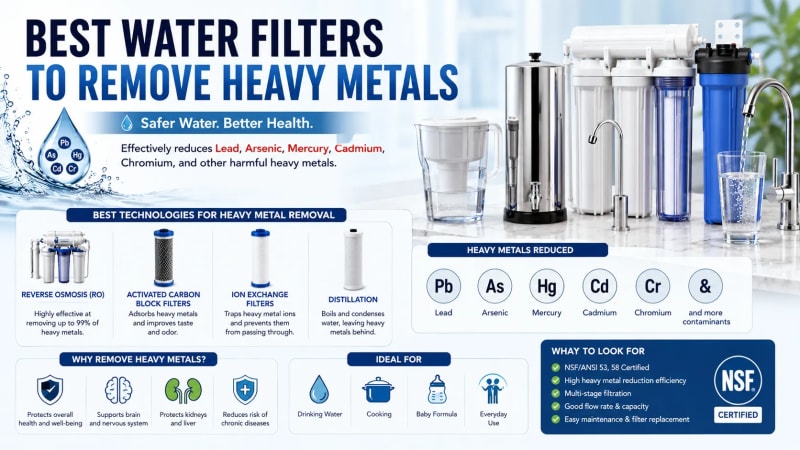 Best Water Filters to Remove Heavy Metals