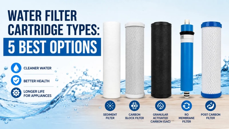 Water Filter Cartridge Types: 5 Best Options