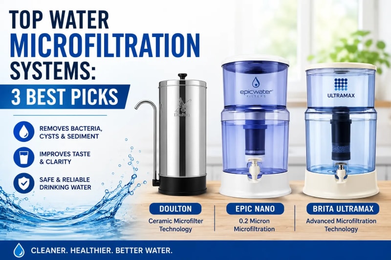 Top Water Microfiltration Systems: 3 Best Picks