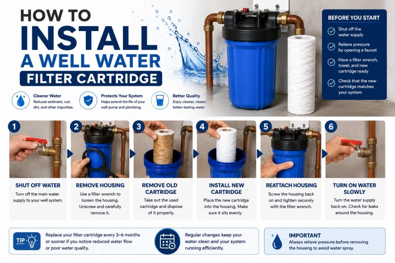 How to Install a Well Water Filter Cartridge