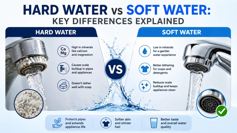 Hard Water vs Soft Water: Key Differences Explained