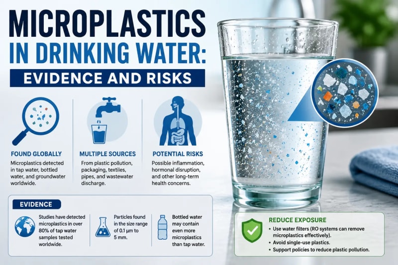 Microplastics in Drinking Water: Evidence and Risks