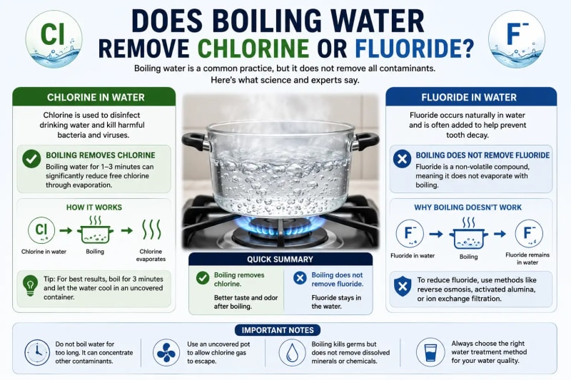 Does Boiling Water Remove Chlorine or Fluoride?