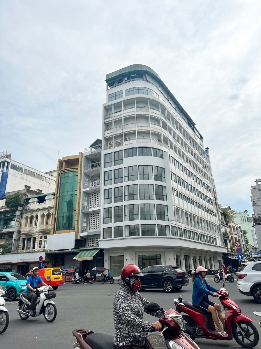 Cho thuê toà nhà góc 2MT đường Trần Hưng Đạo B, Phường 14, Quận 5 - Ảnh 1