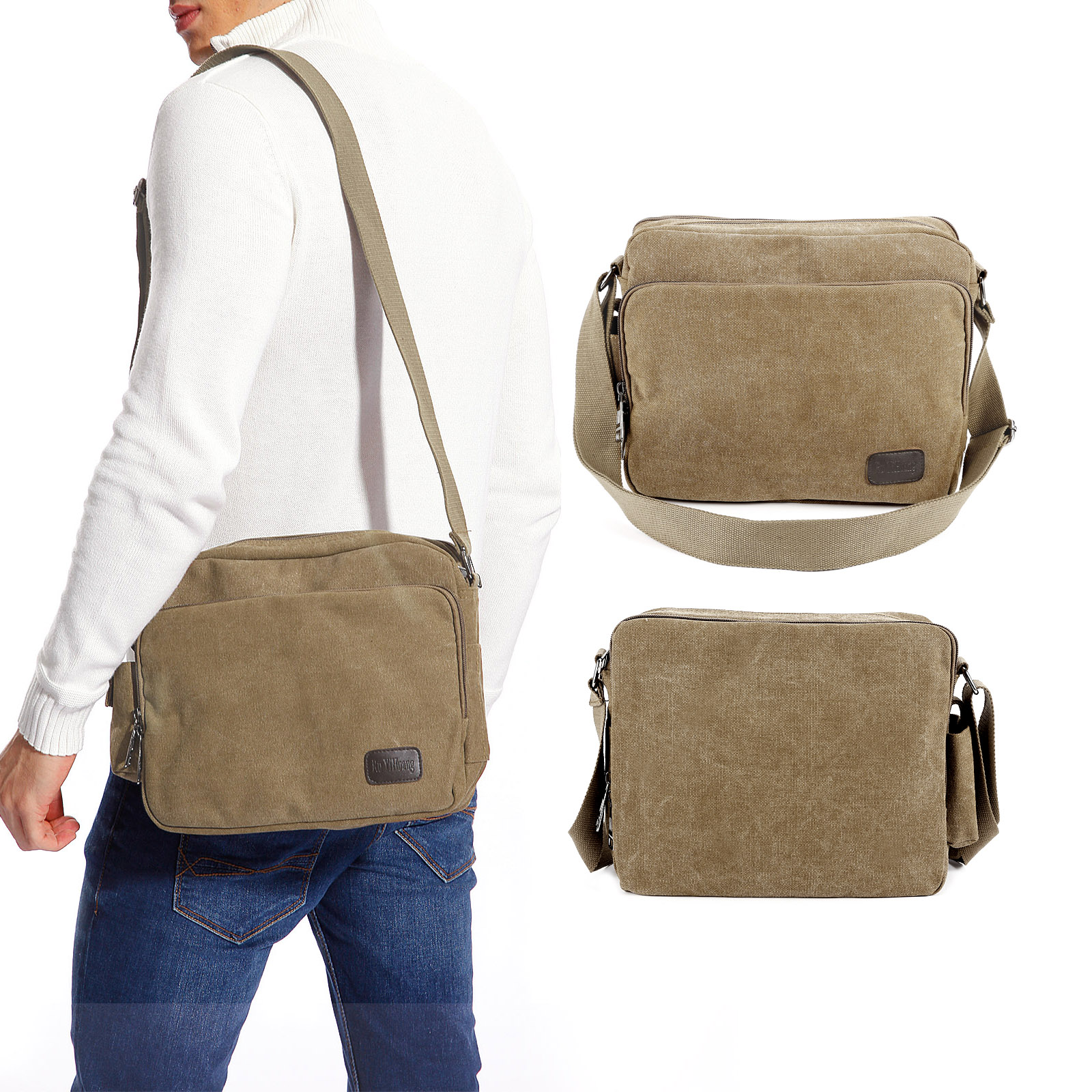 Gonex Trousse de Toilette Cosm/étiques pour Homme Femme Sac De Rangement Maquillage Organiseur de Bagage pour Voyage Kaki