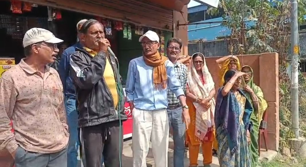 পলাশবাগান ডিপোপাড়া পোস্ট অফিস বন্ধের প্রতিবাদে নাগরিক আন্দোলন