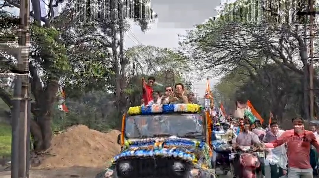 এসআইআর–এর প্রতিবাদে সালানপুরে তৃণমূলের মহা বাইক মিছিল