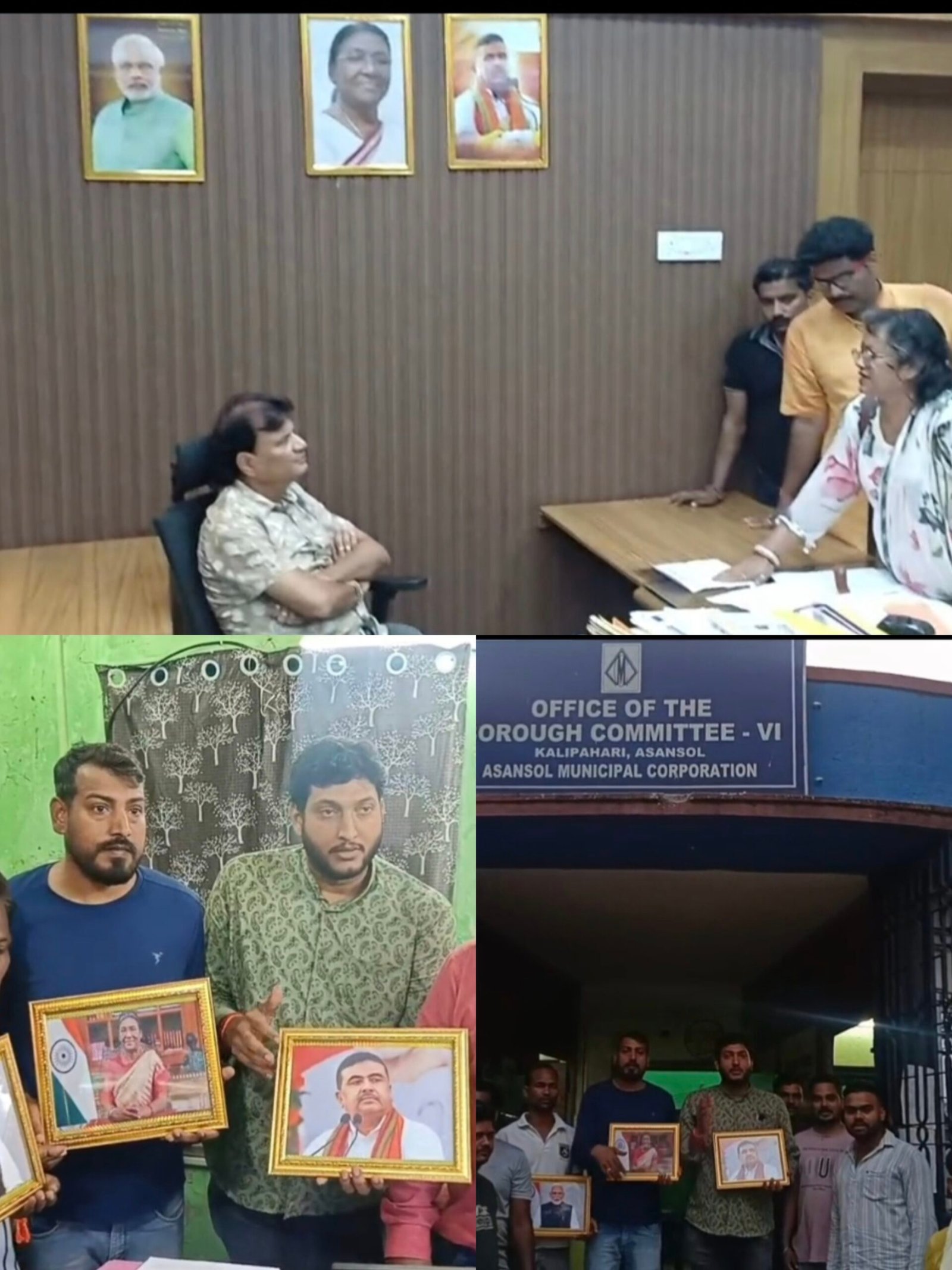 আসানসোল পুরনিগমে মুখ্যমন্ত্রীর ছবি বদল ঘিরে উত্তেজনা, বরো অফিসেও বিজেপির উদ্যোগ