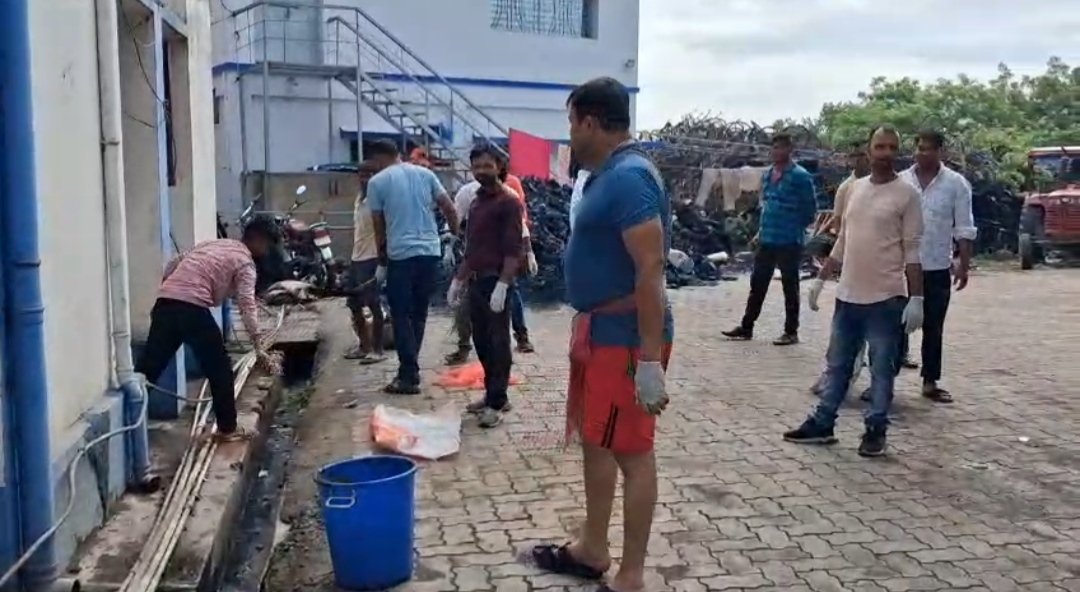 বিশ্ব পরিবেশ দিবস উপলক্ষে বারাবনিতে সাফাই অভিযানে বিজেপি কর্মীরা