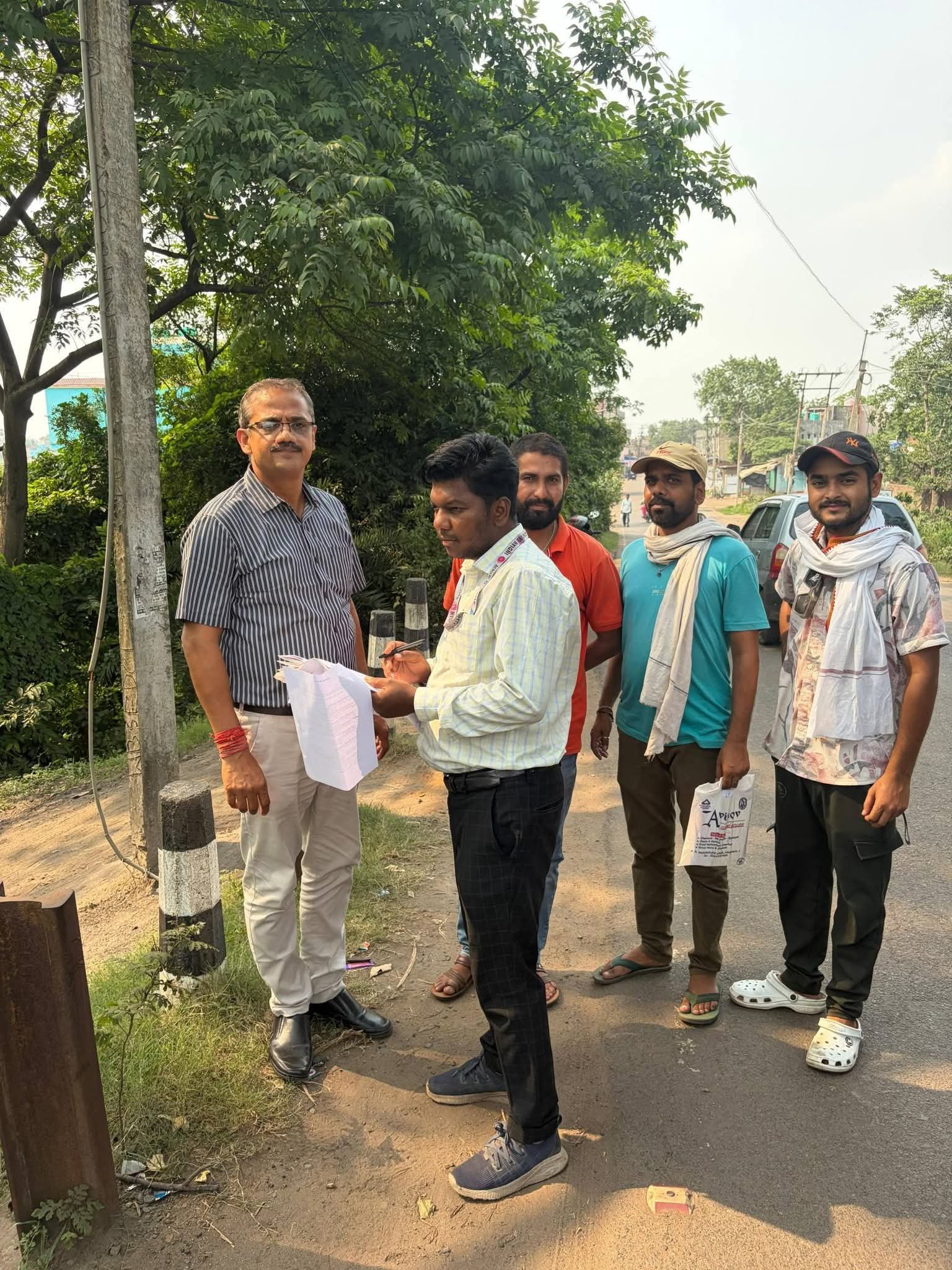 Inspection and meeting to explore the possibility of constructing a new bridge in front of Akhalpur Bridge