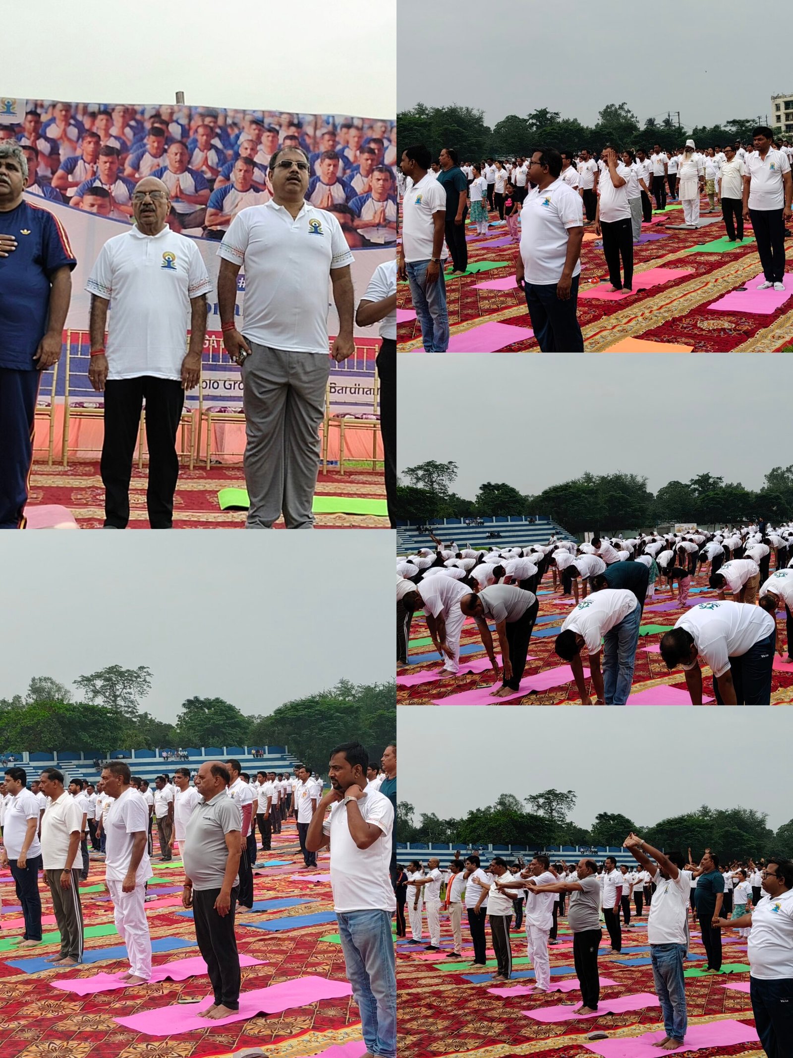 প্রধানমন্ত্রী মোদী এবং মুখ্যমন্ত্রী সুবেন্দুর নেতৃত্বে পোলো মাঠ থেকে যোগের বার্তা, হাজার হাজার মানুষ সামূহিক যোগাভ্যাস করেছে