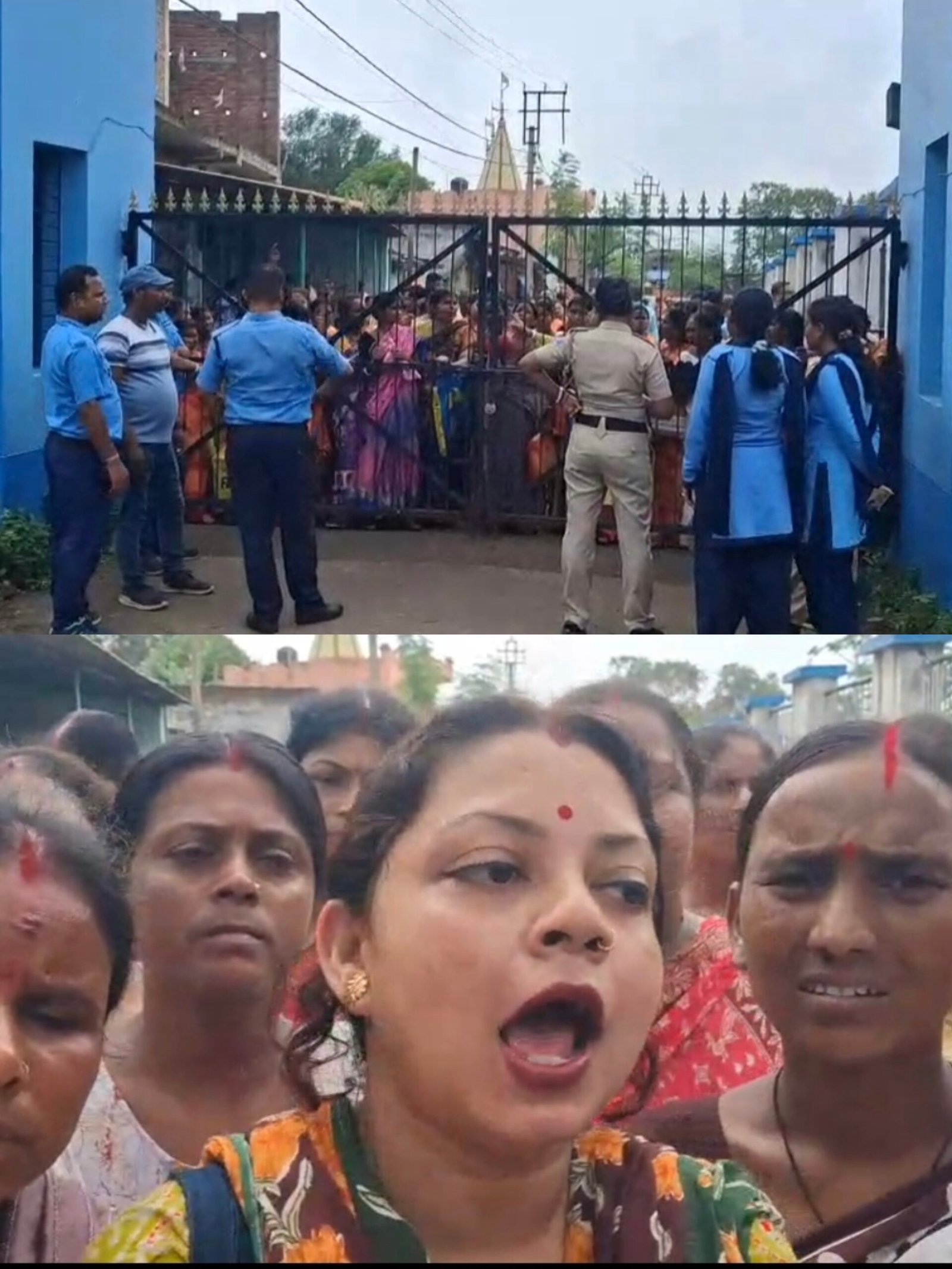 অন্নপূর্ণা ভান্ডারের টাকা না মেলায় বারাবনির বিডিও দপ্তরে গ্রামীণ মহিলাদের বিক্ষোভ