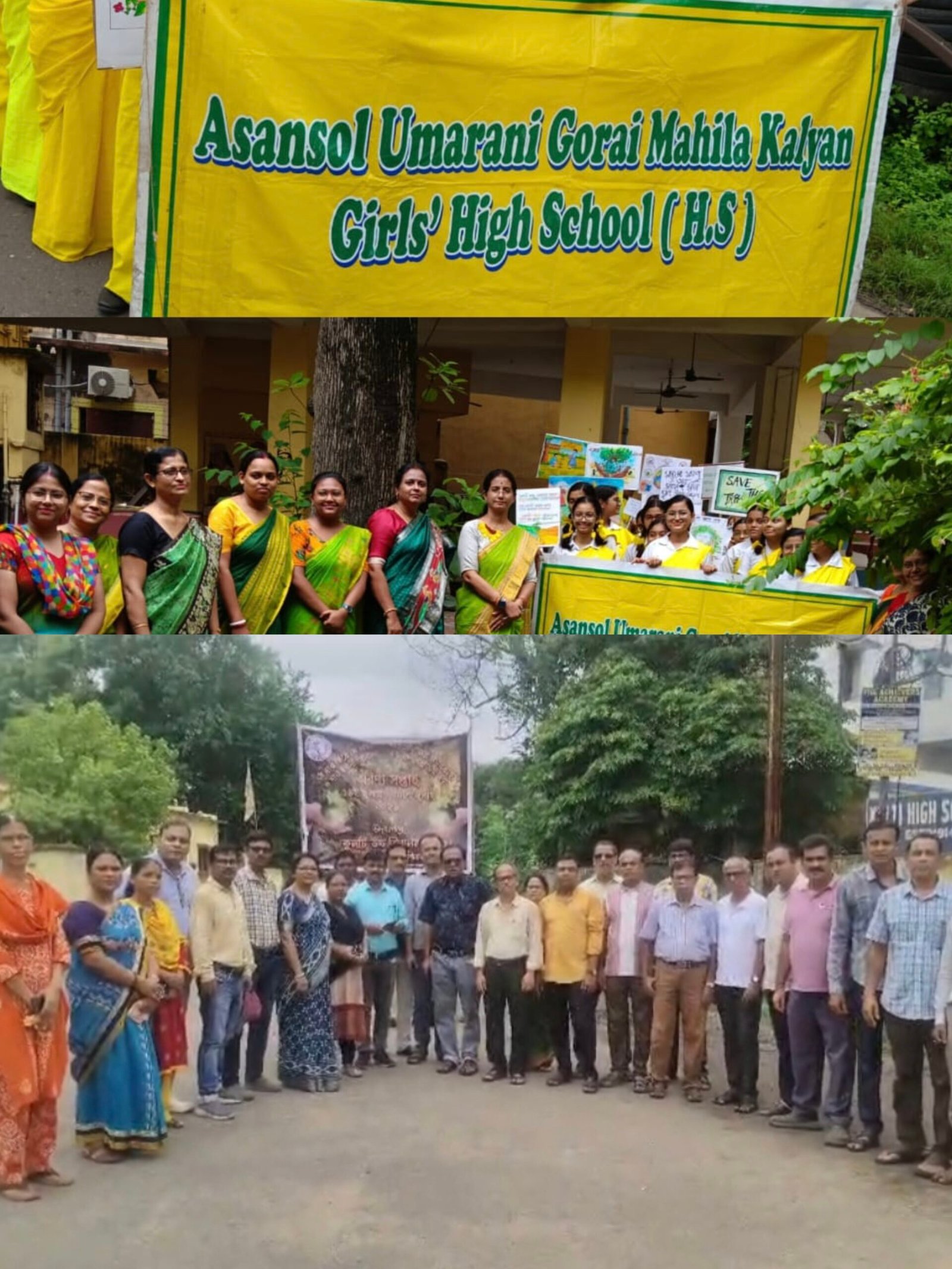 On the occasion of Forest Week, awareness rallies were held in Asansol and Kulti, with a message of plantation for school students.