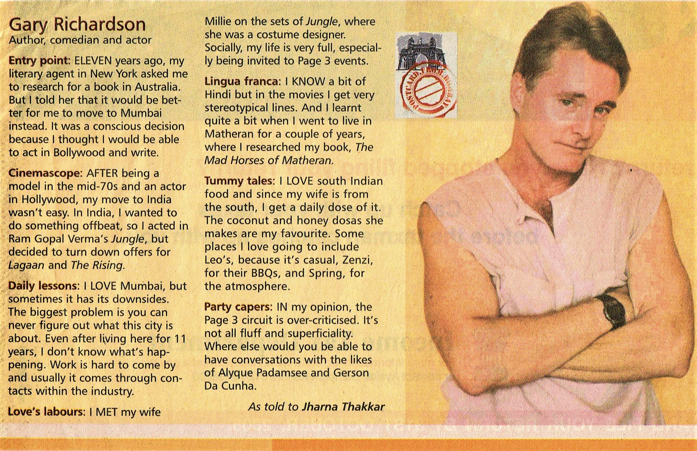 Gary Richardson Interview