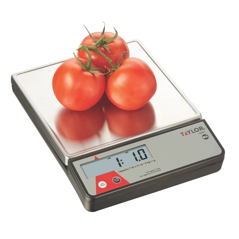 Taylor Precision TE11FT 11 Lb. Platform Digital Portion Control Scale ...