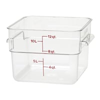 Cambro 12SFSCW135 Clear Camwear CamSquare 12 Qt. Container