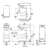 Bunn 52200.0000 ITCB-DV Tea/Coffee Brewer with Tray, Dual Voltage Adaptable  (120/208V-240V)