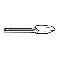 Rubbermaid FG193300WHT 9 1/2 Spoon Spatula - White