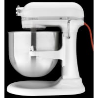 KitchenAid KSM8990WH White 8 Qt. Bowl Lift Countertop Mixer with Standard  Accessories - 120V, 1 3/10 hp