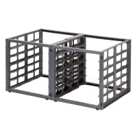 Cambro Camshelving CSUPR1826S6580 Premium Or Element Series 6-Full Size  Brushed Graphite Sheet Pan Rack